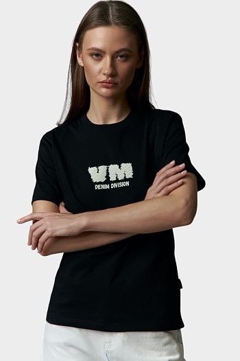 Футболка хлопковая черная Van Mich