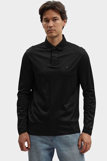 Футболка поло черная Emporio Armani