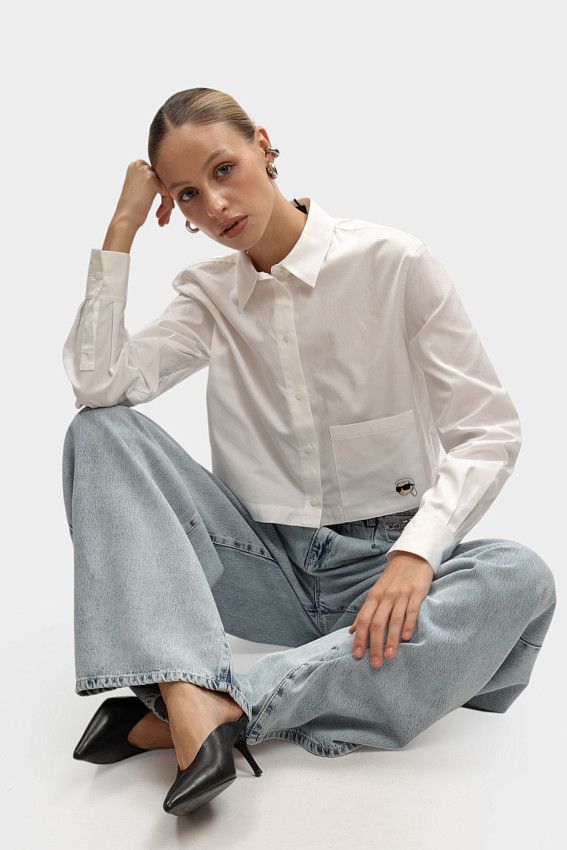 Рубашка с длинным рукавом Karl Lagerfeld Белый