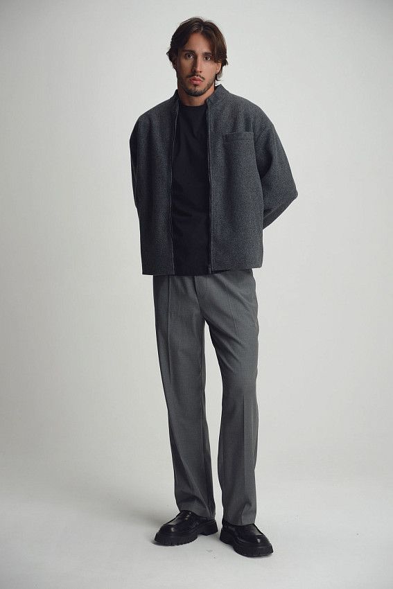 Бомбер The Hills Серый