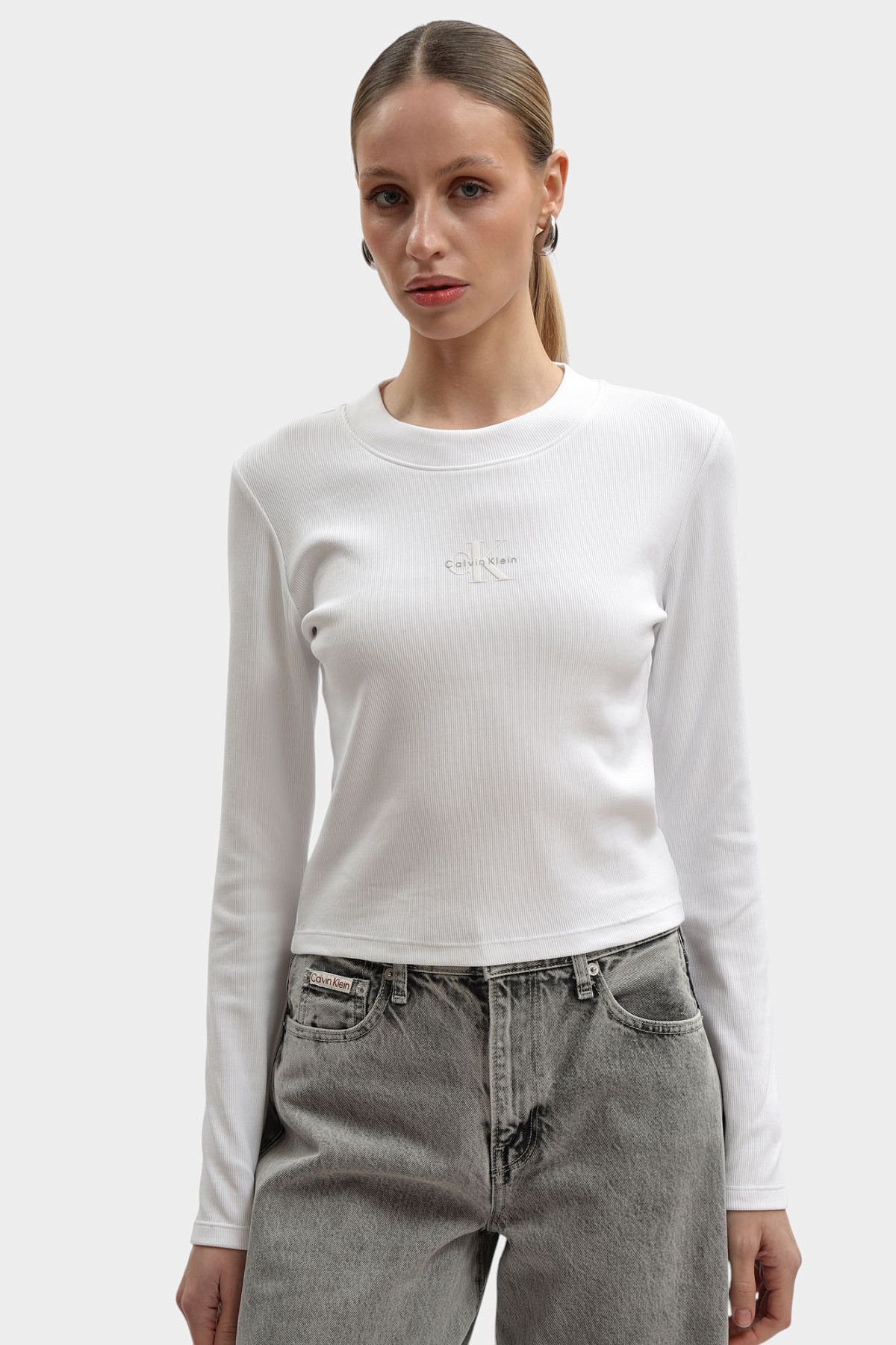 Лонгслив Calvin Klein Jeans Белый