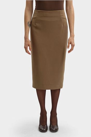Юбка прямая бежевая Trussardi