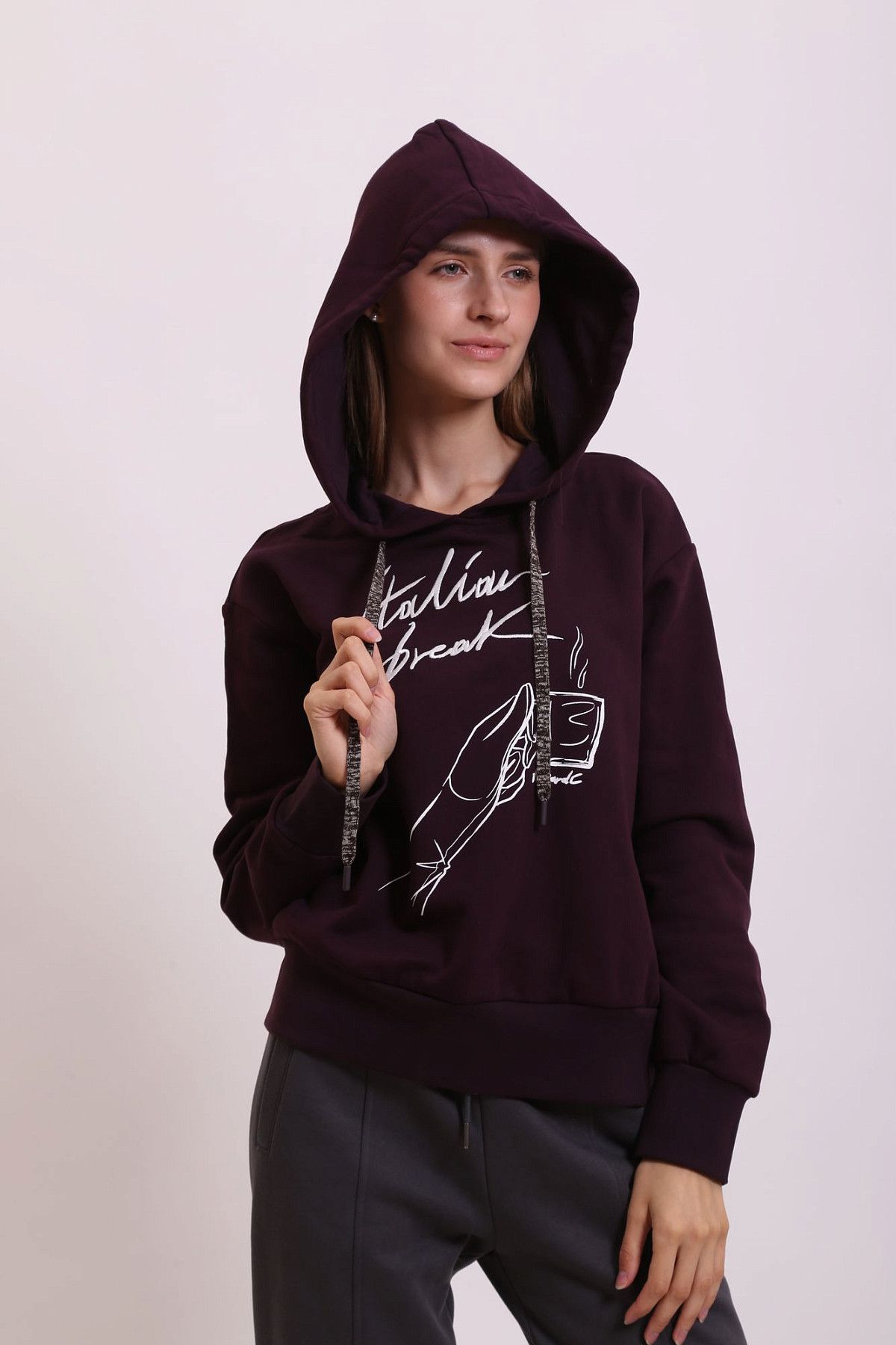 Худи Trussardi Бордовый