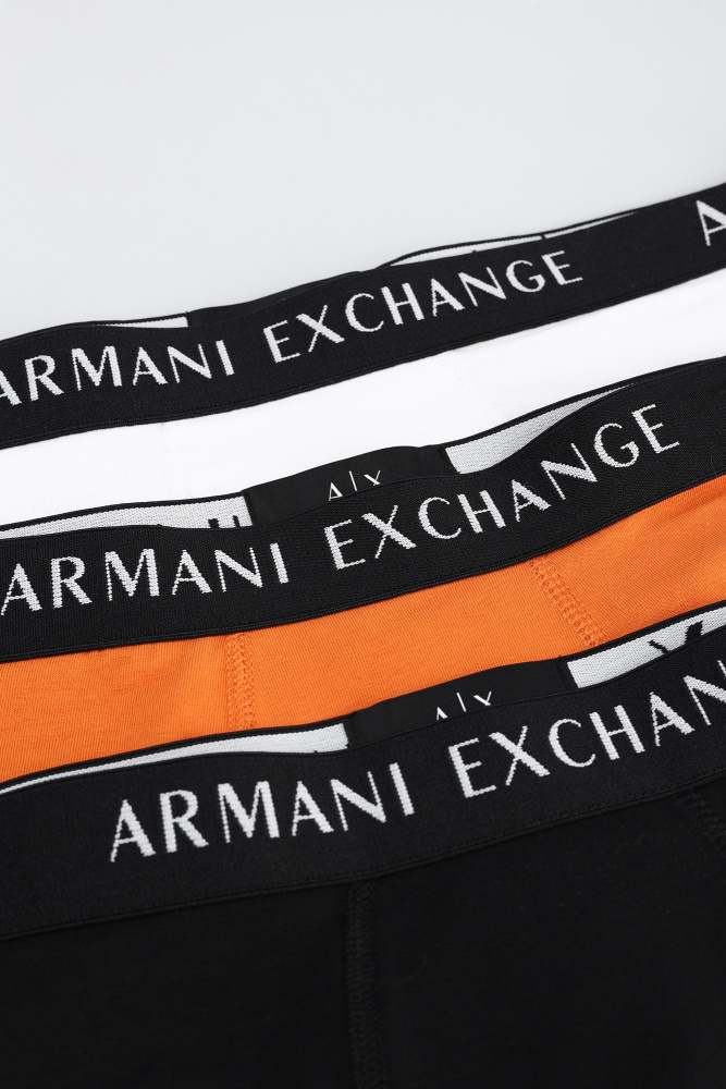 957028_CC282 Трусы 3 шт Armani Exchange Белый