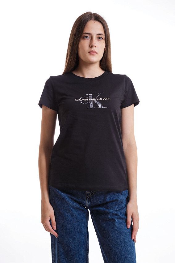 Футболка лонгслив Calvin Klein Jeans Черный