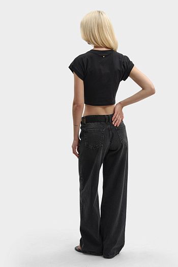 Кроп-топ из хлопка Armani Exchange