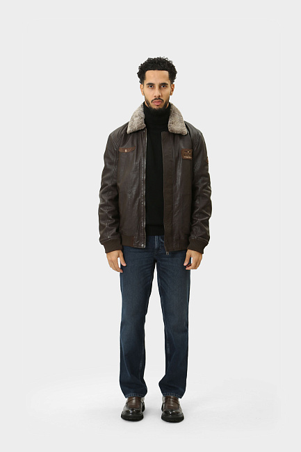 Куртка кожаная Mustang