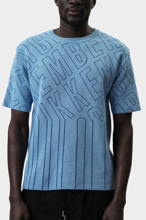 Футболка трикотажная Bikkembergs Голубой