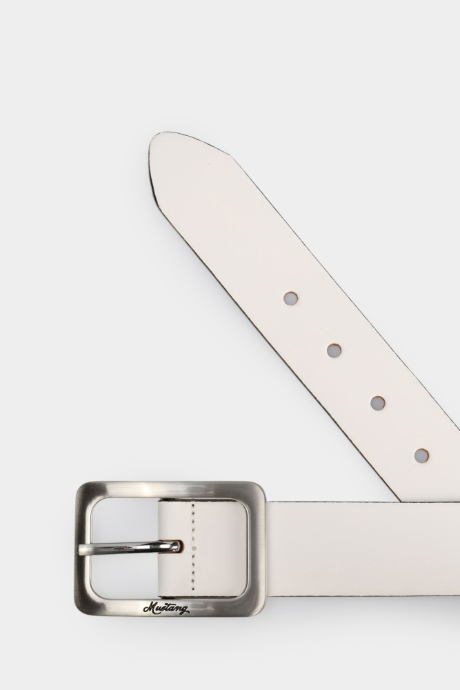MW3068L25 Ремень Mustang Белый
