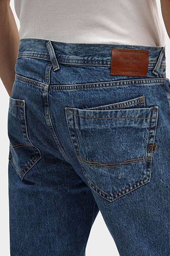 Джинсы прямые синие Pepe Jeans