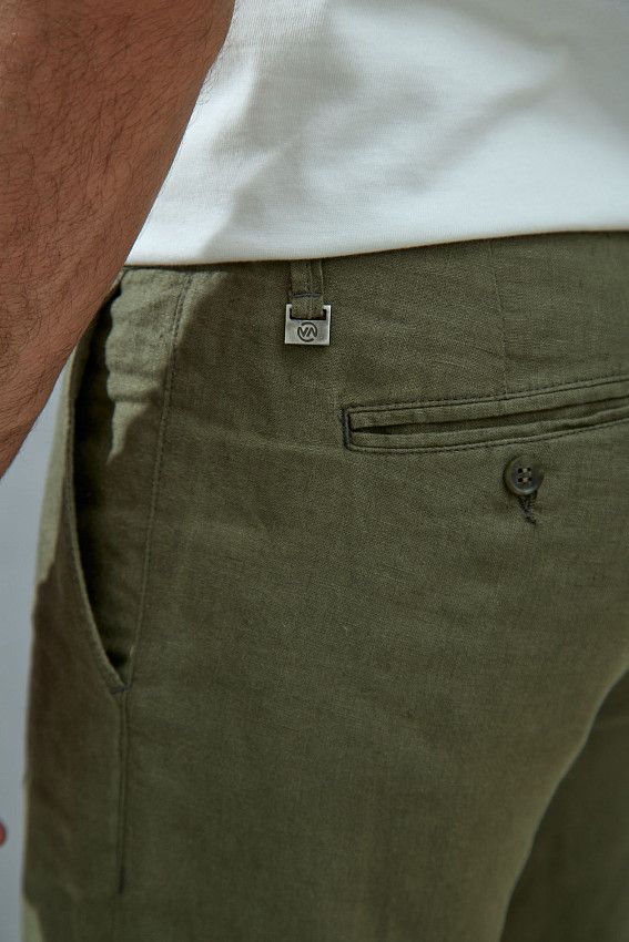 Брюки льняные Van Mich Зеленый