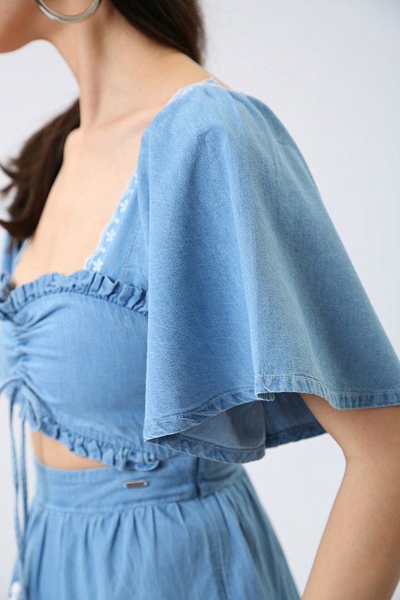 Платье Pepe Jeans Голубой