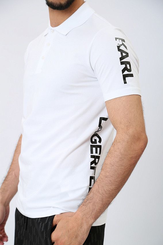 Поло Karl Lagerfeld Белый