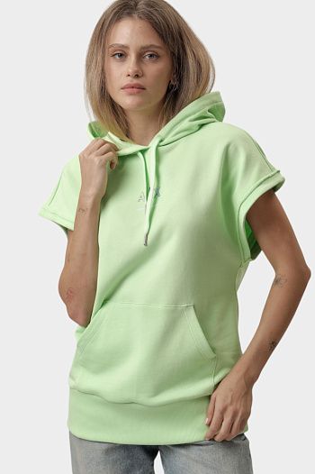 Худи хлопковое серое  Armani Exchange