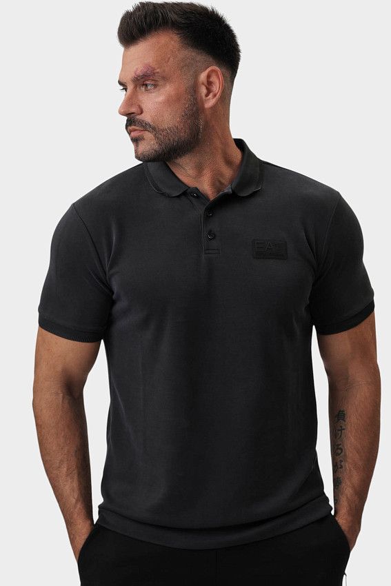 Поло EA7 Черный