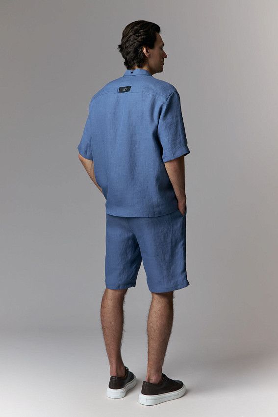 Рубашка с коротким рукавом The Hills Голубой