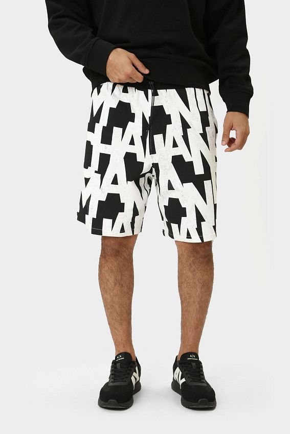 Шорты трикотажные Armani Exchange Черный