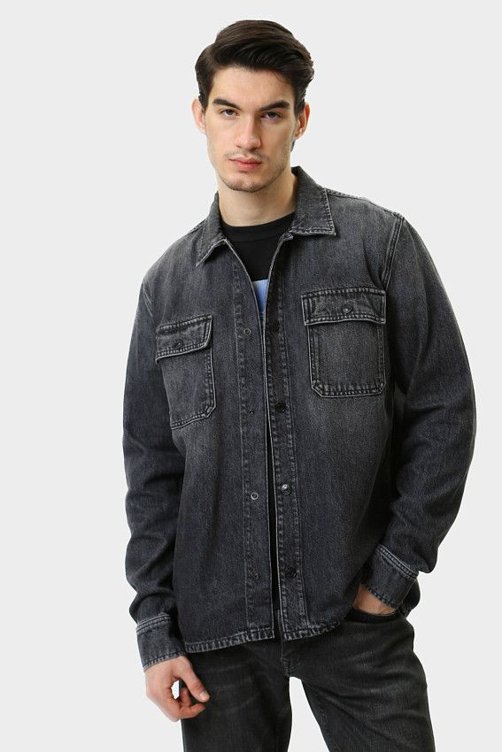 Рубашка с длинным рукавом Pepe Jeans Серый