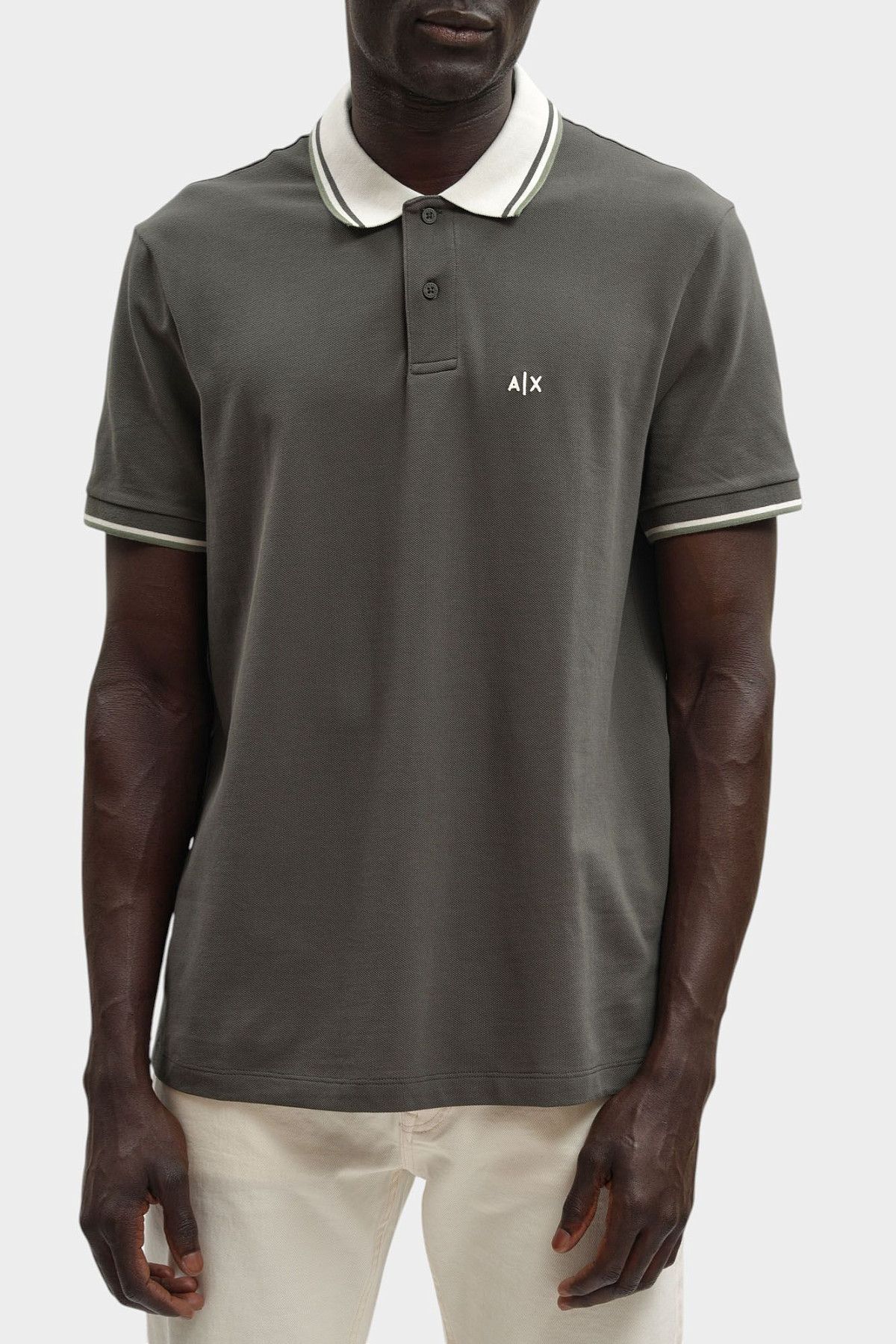 Поло Armani Exchange Серый