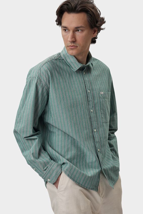 Рубашка с длинным рукавом Pepe Jeans Зеленый