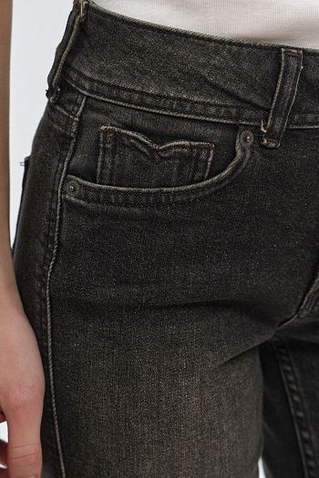 Худи хлопковое черное Pepe Jeans