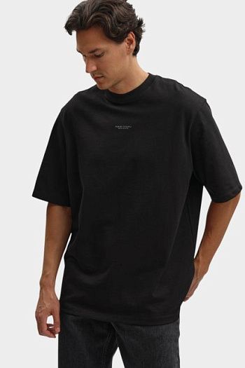 Футболка хлопковая черная Armani Exchange
