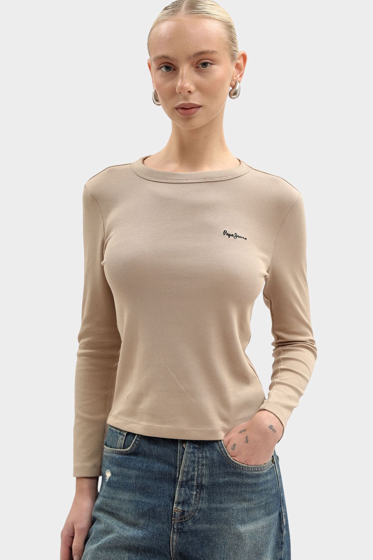 Лонгслив Pepe Jeans Бежевый