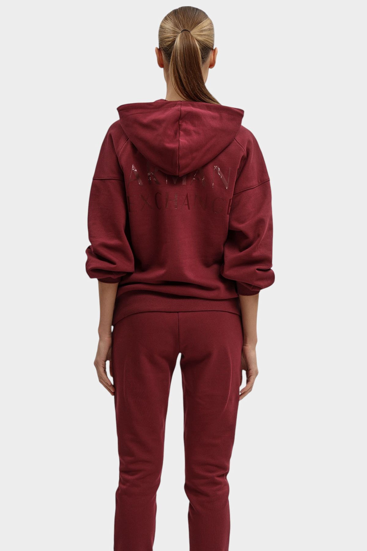 Худи Armani Exchange Бордовый