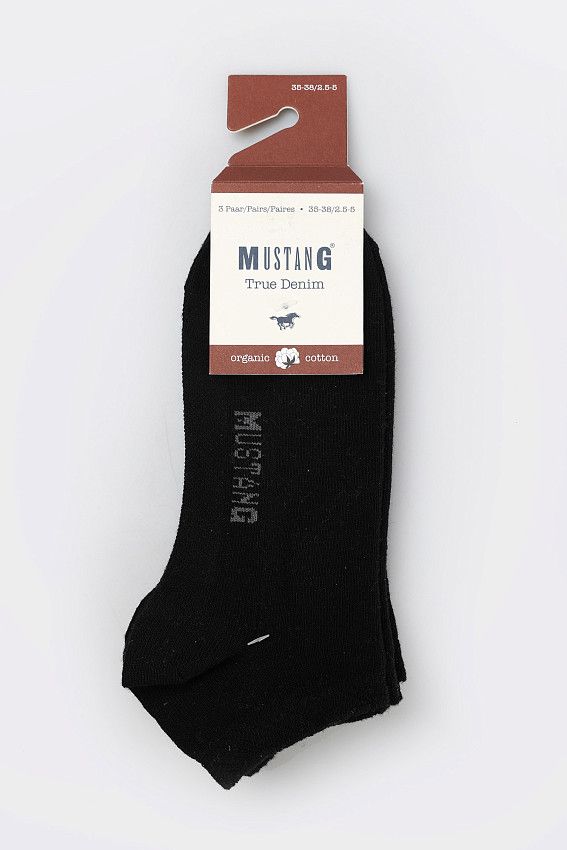 Комплект носков 3 шт. Mustang Черный