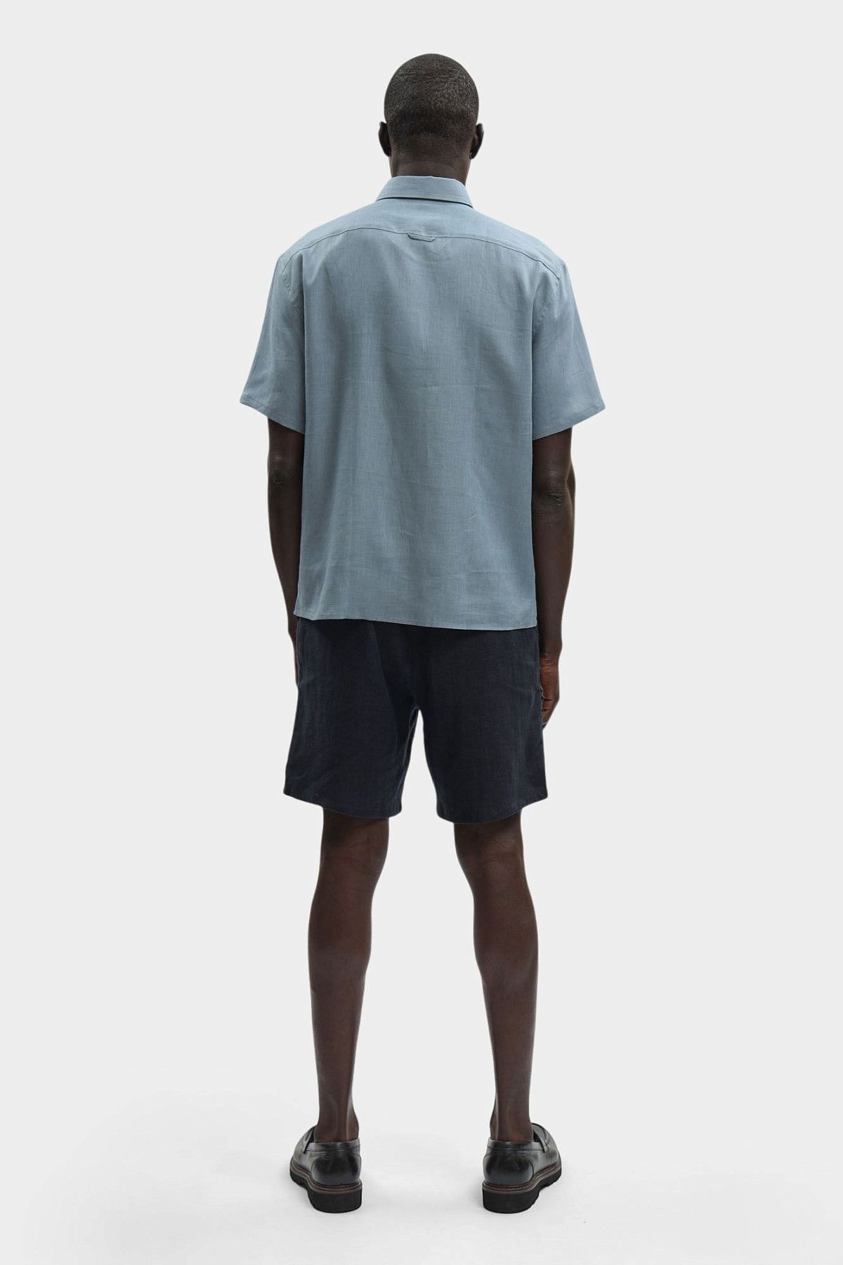 Рубашка льняная Trussardi Синий