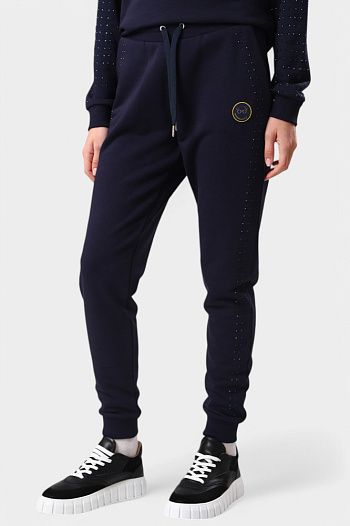 Брюки спортивные хлопковые синие Armani Exchange