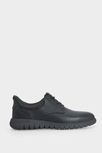 Туфли casual черные кожаные Geox