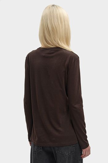 Лонгслив хлопковый белый Armani Exchange