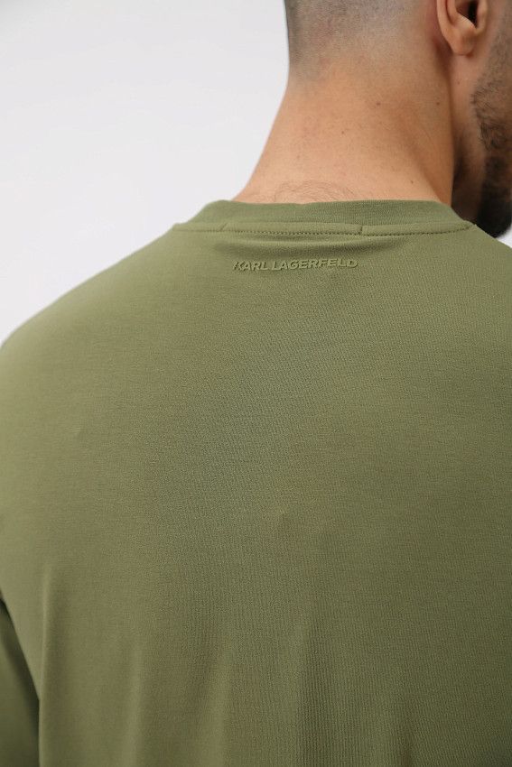 Лонгслив Karl Lagerfeld Зеленый