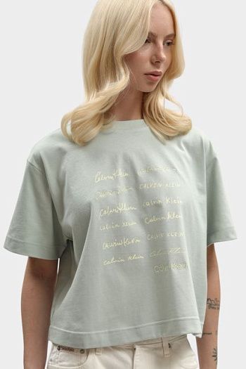 Футболка из хлопка Calvin Klein Jeans