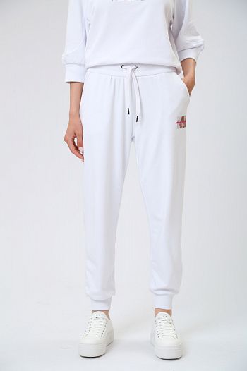 Брюки спортивные хлопковые белые Armani Exchange