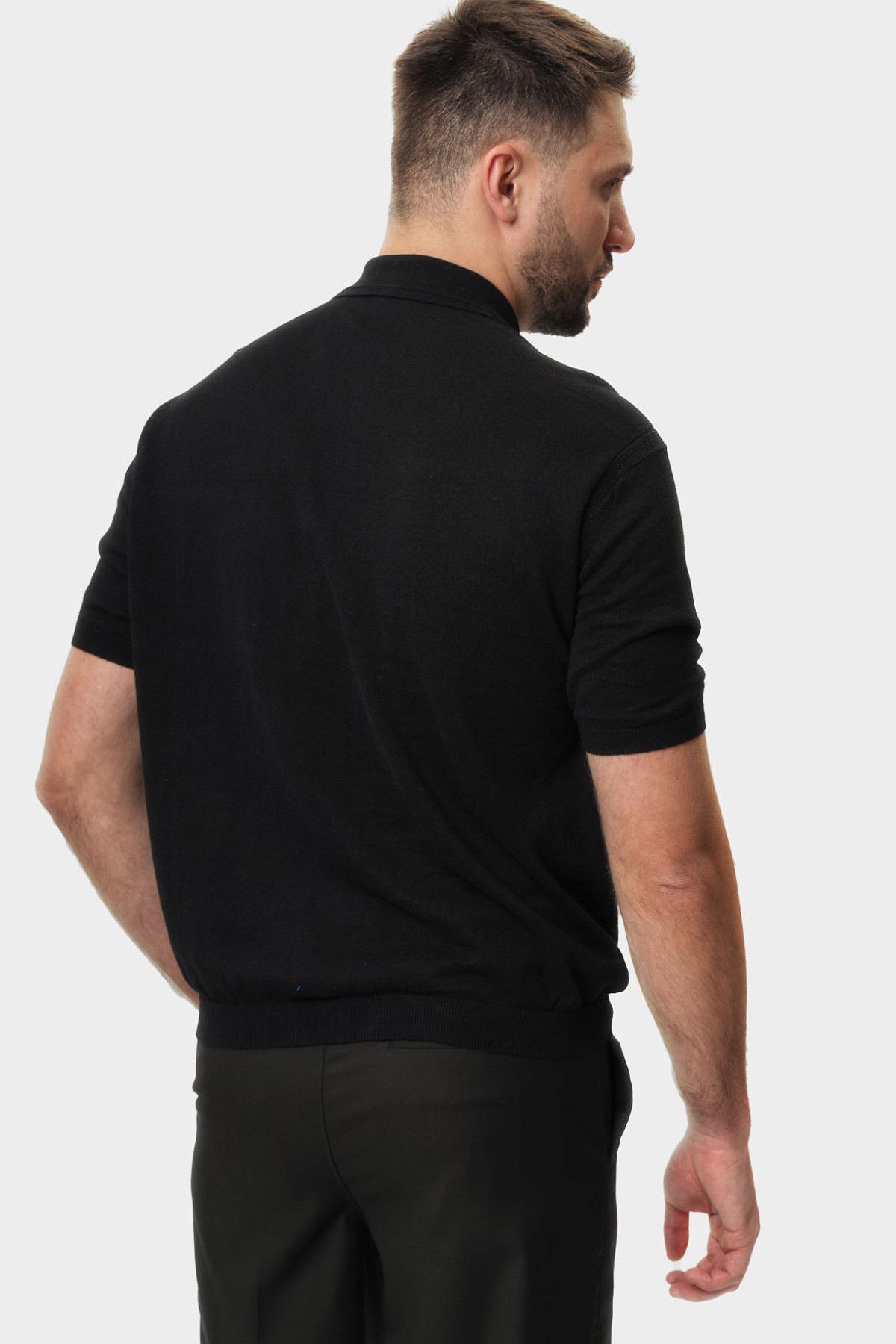 Поло трикотажное Armani Exchange Черный