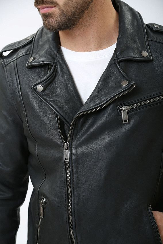 Куртка кожаная Mustang Черный