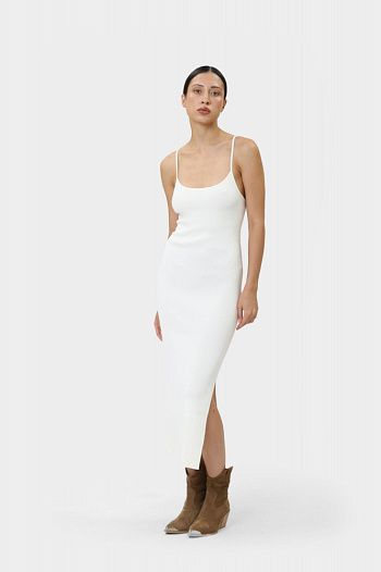 Платье из вискозы белое  Calvin Klein Jeans