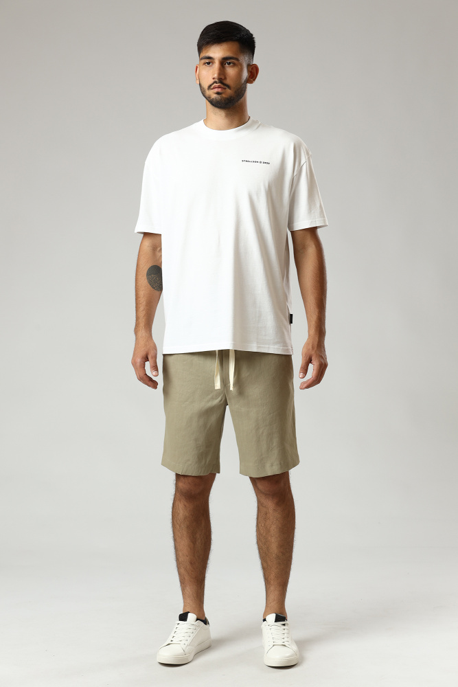 30032097_10013342 Шорты льняные Strellson Бежевый