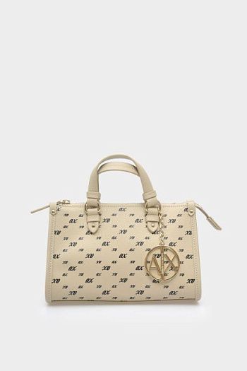 Сумка тоут бежевая Armani Exchange