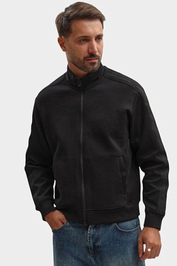 Толстовка хлопковая черная Armani Exchange