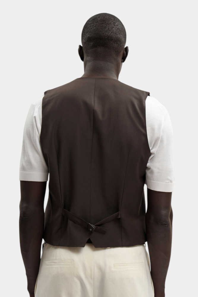 561035_355010 Жилет классический Karl Lagerfeld Коричневый