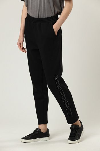 Брюки спортивные хлопковые черные Calvin Klein Jeans