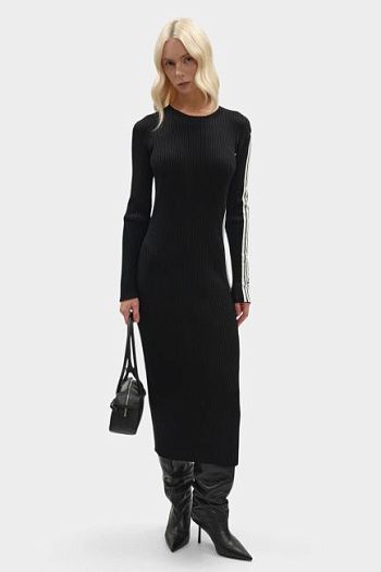 Платье облегающее из вискозы черное Karl Lagerfeld