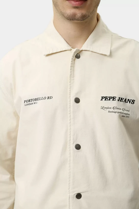 Рубашка с длинным рукавом Pepe Jeans Молочный