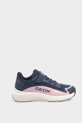 Кроссовки кожаные синие Geox