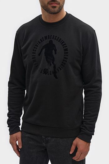 Худи хлопковое черное Karl Lagerfeld