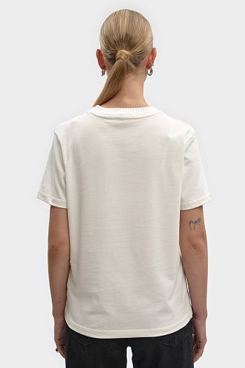 Футболка хлопковая белая Calvin Klein Jeans