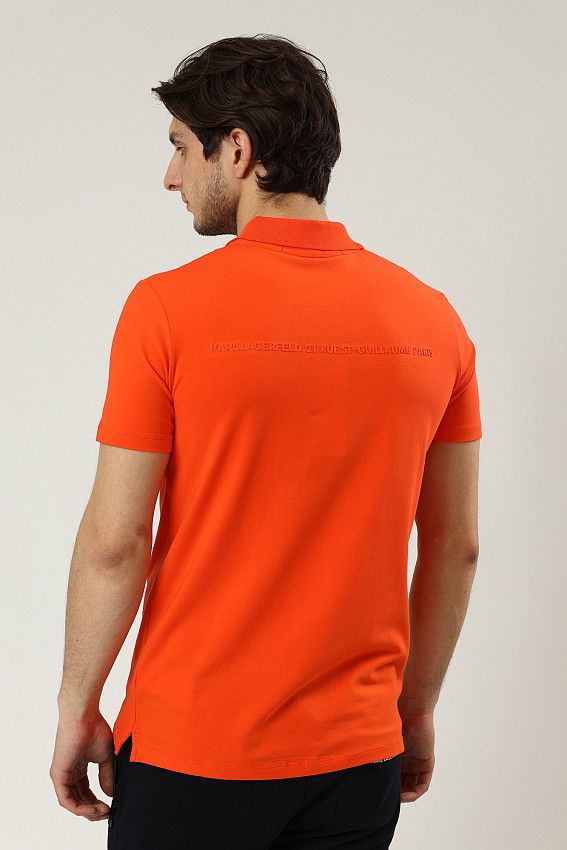 Поло Karl Lagerfeld Оранжевый